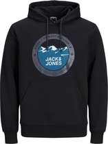 Jack and Jones - Heren Hoodie - Model Jcobilo - Zwart