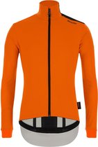 Santini Fietsjack Waterafstotend Heren Oranje Zwart - Vega Multi Winter Jacket Orange Fluo - XXL