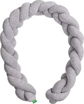 Lulando Bedbumper Junior 200 Cm Polykatoen Grijs