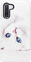 - ADEL Siliconen Back Cover Softcase Hoesje Geschikt voor Samsung Galaxy Note 10 Plus - Katten