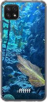 6F hoesje - geschikt voor Samsung Galaxy A22 5G -  Transparant TPU Case - Coral Reef #ffffff
