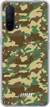 6F hoesje - geschikt voor OnePlus Nord CE 5G -  Transparant TPU Case - Jungle Camouflage #ffffff