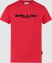 Ballin Amsterdam -  Jongens Regular Fit   T-shirt  - Rood - Maat 164