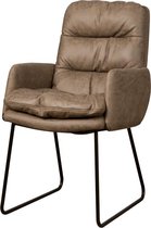 Armstoel | toro | stof | taupe | 59 x 72 x 90(h) cm