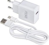 Wandlader + Micro-USB-Kabel C DCU Wit (1 m)