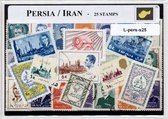 Perzie & Iran – Luxe postzegel pakket (A6 formaat) : collectie van 25 verschillende postzegels van Perzie & Iran – kan als ansichtkaart in een A6 envelop - authentiek cadeau - kado - geschenk - kaart - Perzisch - Iranees - Perzische rijk