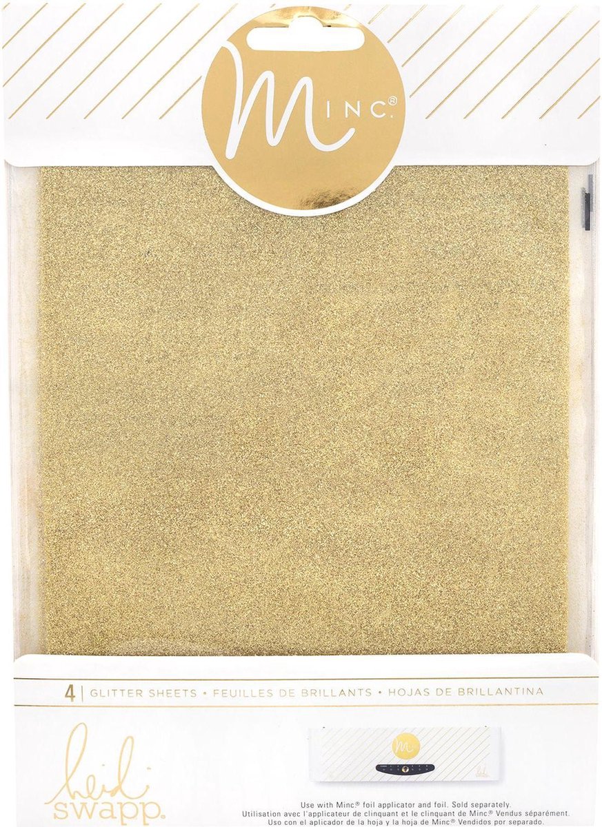 Heidi Swapp - Minc glitter sheets minc 6x8 Gold