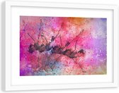 Foto in frame , Abstracte dansers ​, 120x80cm , multikleur  , Premium print