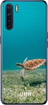 6F hoesje - geschikt voor OPPO A91 -  Transparant TPU Case - Turtle #ffffff