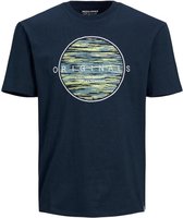 Jack & Jones T-shirt Jormilton Tee Ss Crew Neck 12193545 Navy Blazer/relaxed Mannen Maat - M