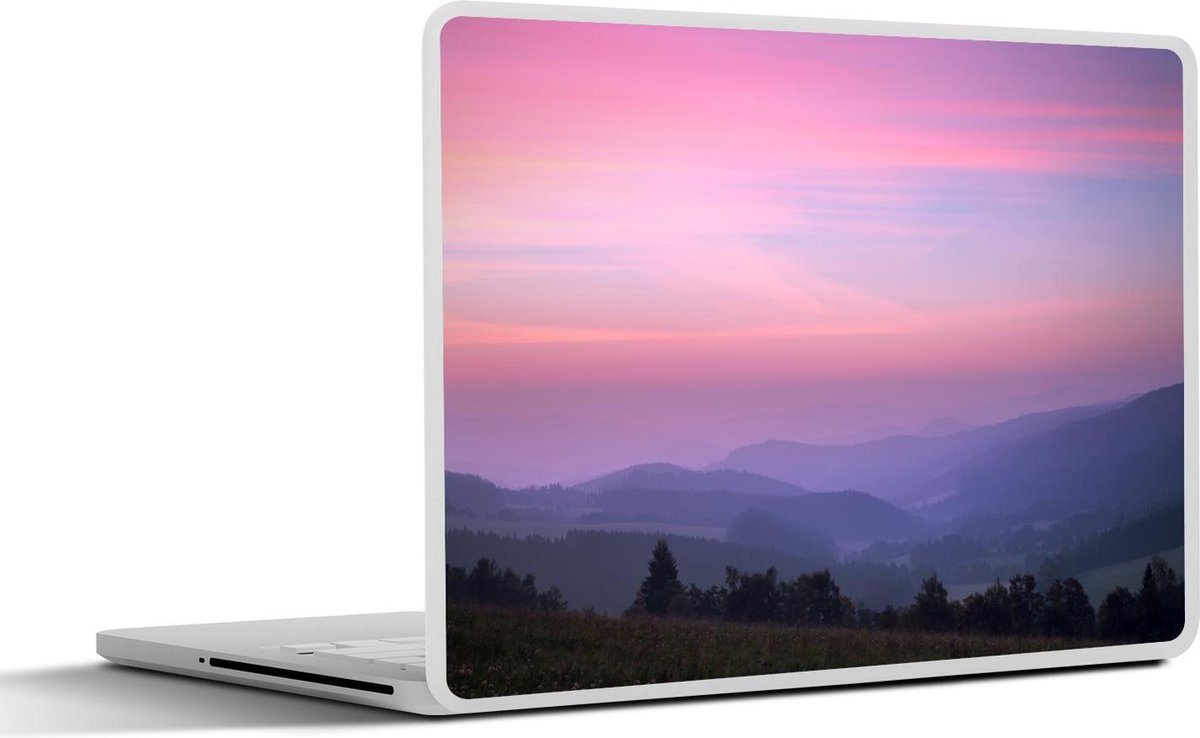 Afbeelding van product SleevesAndCases  Laptop sticker - 17.3 inch - Kleurrijke Lucht boven Tsjechië