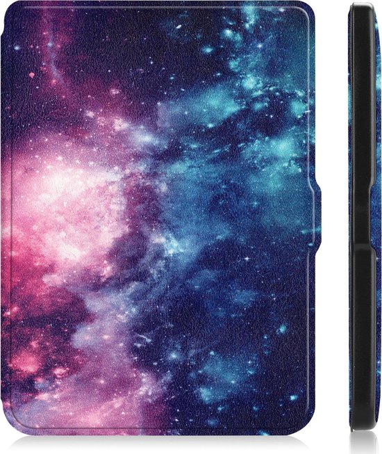 Hoesje Geschikt voor Kobo Clara HD Hoes Bescherm Hoesje Case Sleep Cover - Hoes Geschikt voor Kobo Clara HD Hoesje - Galaxy van Hoesje  — afbeelding 4