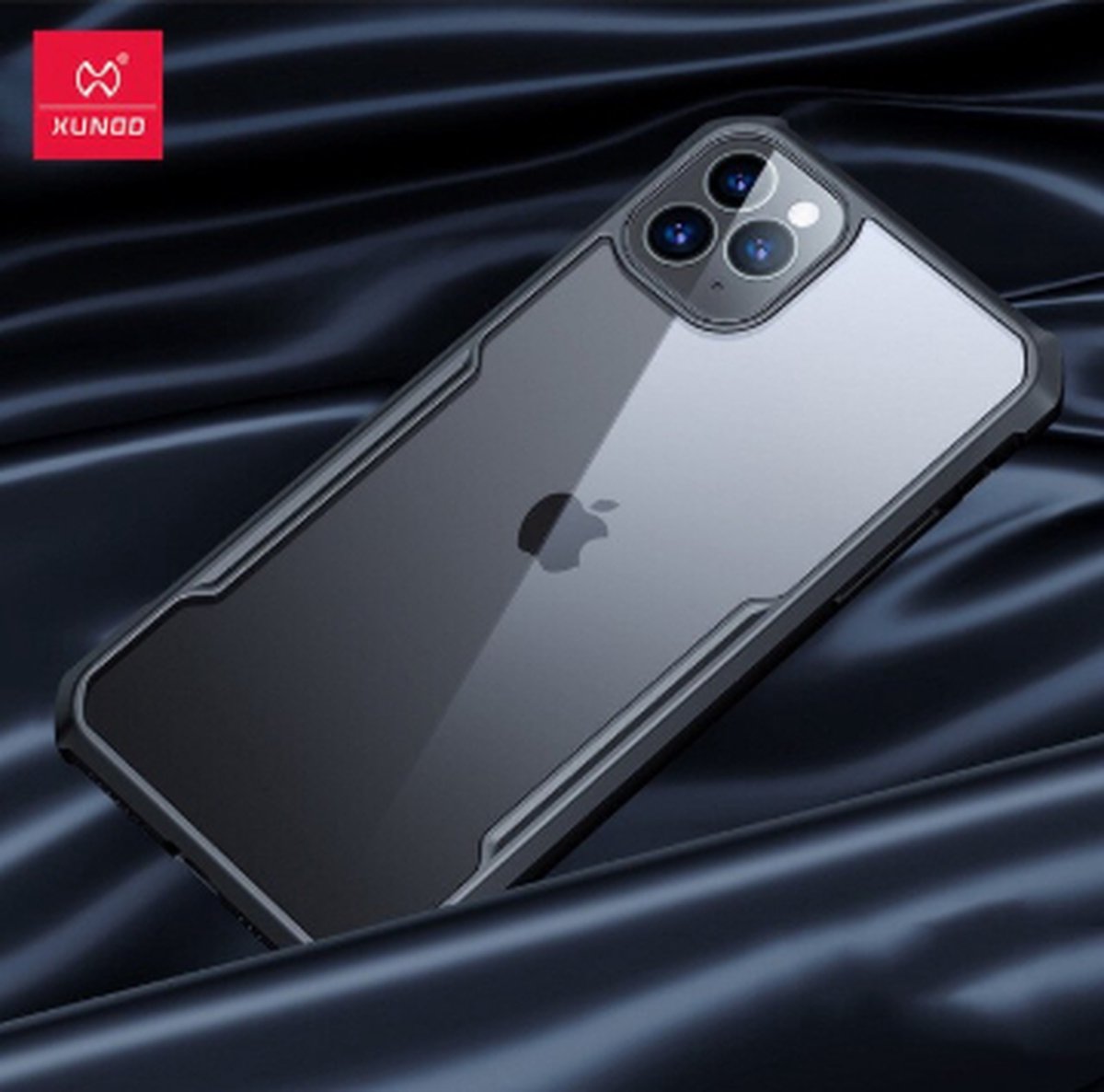 ShieldCase Shock case met gekleurde bumpers geschikt voor Apple iPhone 11 Pro Max - zwart