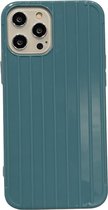 iPhone 12 Pro hoesje - Backcover - Patroon - TPU - Zeeblauw