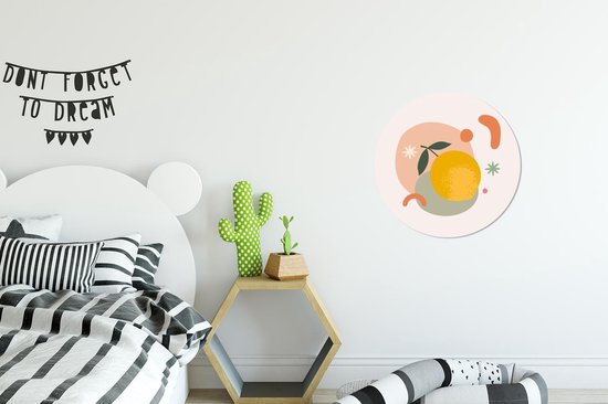 WallCircle - Tableau - Citroen Fruit Été - Multicolore - 30 x 30 Cm