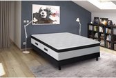 BEDLOVE XX2 Matrasset 160x200 cm + Boxspring + Voeten - Pocketveren - 30 cm