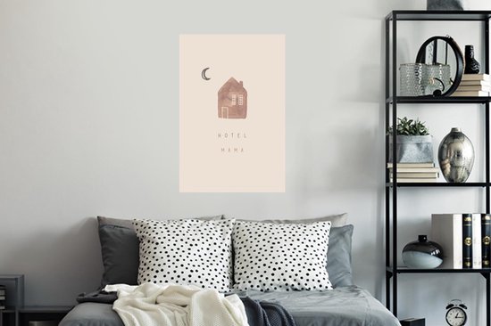 Stickers Stickers muraux - Cadeau fête des mères - Hotel mama - Home - 40x60 cm - Film adhésif