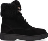 Fred de la Bretoniere 184010077 Veterboots - Laarzen Met Veters - Dames - Zwart - Maat 38