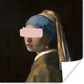 Poster Meisje met de parel - Vermeer - Kunst - 75x75 cm