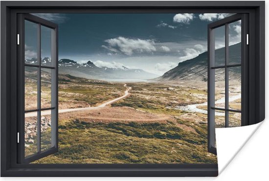 Affiche Transparente - Chemin - Berg - 180x120 cm XXL