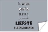 Poster Spreuken - De beste opa's - Opa - Quotes - 90x60 cm - Vaderdag cadeau - Geschenk - Cadeautje voor hem - Tip - Mannen