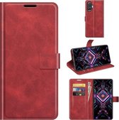 Voor Xiaomi Redmi K40 Gaming / Poco F3 GT Retro Kalf Patroon Gesp Horizontale Flip Lederen Case met Houder & Kaartsleuven & Portemonnee (Rood)