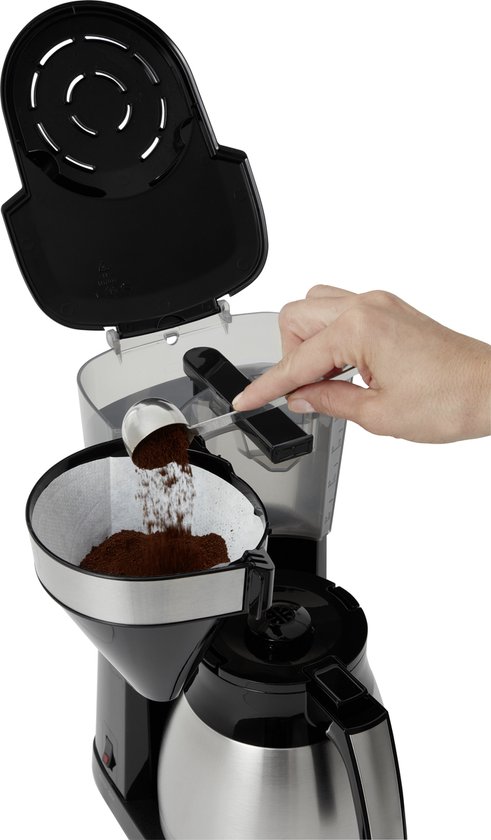 Melitta Easy Top Therm koffiezetapparaat 1023-10 zwart- roestvrij staal