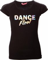 Papillon Dansshirt Dance Flow Raglan Junior Katoen Zwart Mt 152