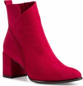 Marco Tozzi Dames Half laarsje 2-2-25095-27 500 rood F-breedte Maat: 37 EU