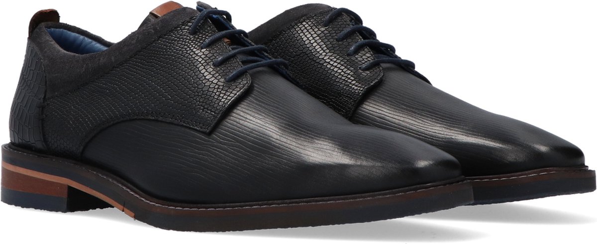 Mazzeltov Bari Nette schoenen - Veterschoenen - Heren - Zwart - Maat 45 |  bol.com