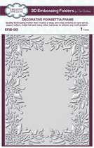 Creative Expressions Embossing Folder Decorative Poinsettia Frame