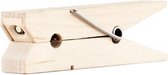 boeklampje wasknijper led 9,4 x 2,3 cm hout