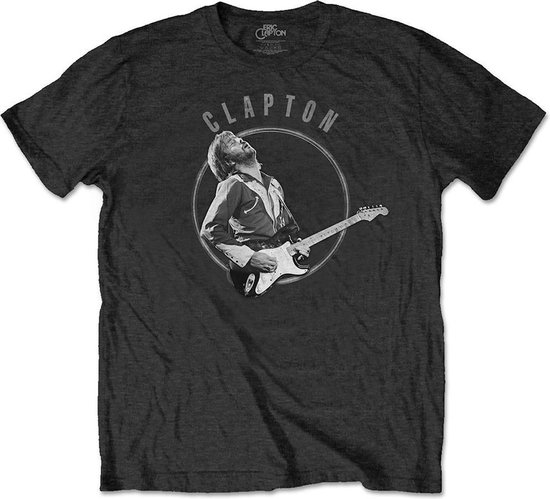 Foto: Eric clapton vintage photo heren t shirt m zwart