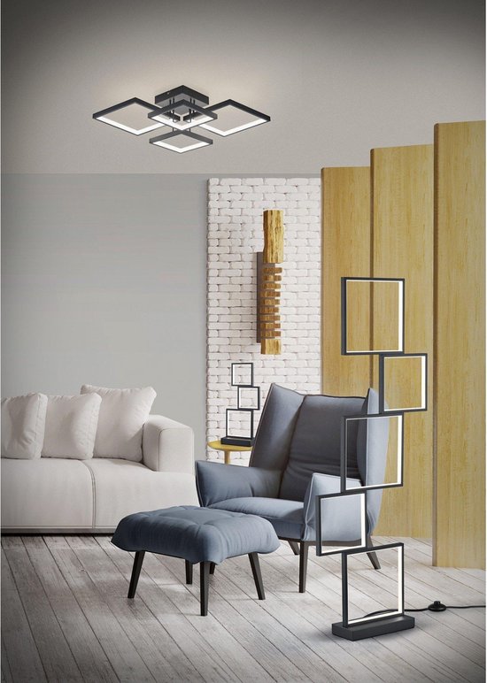 FLOS Smithfield C LED plafondlamp, mat zwart