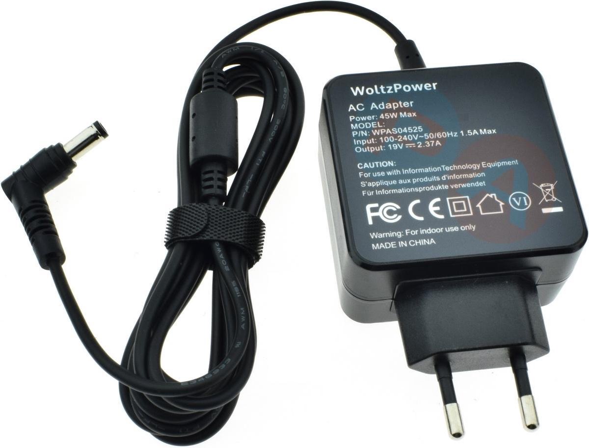 45W Laptop Oplader geschikt voor Asus K455D K455L - Ronde Pin 5.5x2.5mm