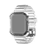Geïntegreerde kristalheldere vervangende horlogeband met kleurcontrast voor Apple Watch Series 6 & SE & 5 & 4 40 mm / 3 & 2 & 1 38 mm (transparant)