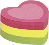 Info Notes Info shaped sticky notes - 50x50mm hart assorti 225 vel