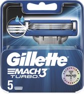 Bol.com Gillette Mach 3 Turbo Scheermesjes 5 stuks aanbieding