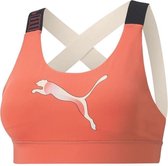 PUMA Feel It Mid Impact Sportbeha Dames - Maat L