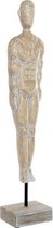 Decoratieve figuren DKD Home Decor Metaal Bamboe Mannen (14 x 11 x 74 cm)