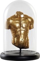 Decoratieve figuren DKD Home Decor Buste Gouden Hars Hout MDF (17 x 17 x 26 cm)