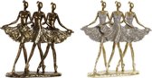 Decoratieve figuren DKD Home Decor Balletdanseres Hars (2 pcs) (29 x 9 x 30.5 cm)