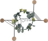 Wandkapstok DKD Home Decor Metaal (43 x 4.5 x 36 cm)