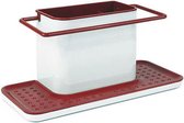 Multi-Functionele Organiser Confortime Wit Rood (30,5 x 13 x 14,2 cm)