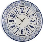 Muurklok Tegel Metaal (Ø 60 cm)