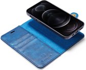 DG Ming Apple iPhone 13 Hoesje 2-in-1 Book Case en Back Cover Blauw