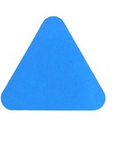 Haaientanden (20 stuks) - Blauw 130 x 116 mm Anti-slip-vloersticker