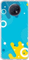 Smartphonebooster Telefoonhoesje - Back Cover - Geschikt Voor Xiaomi Redmi Note 9T - Blue En Blue