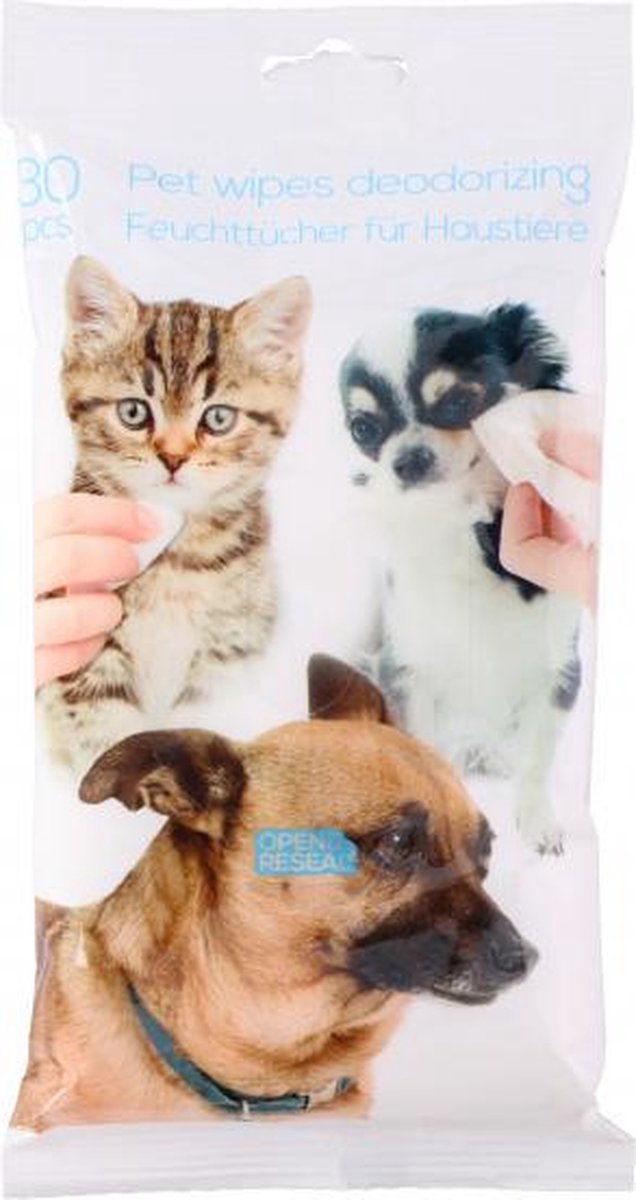 Pet Treatment Dierendoekje Geurverwijderend 22,5 X 11,8 Cm Wit 30 Stuks
