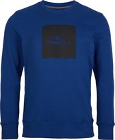 O'Neill Sweatshirts Men Cube Crew Sweatshirt Darkwater Blue Option B Xs - Darkwater Blue Option B 60% Cotton, 40% Recycled Polyester